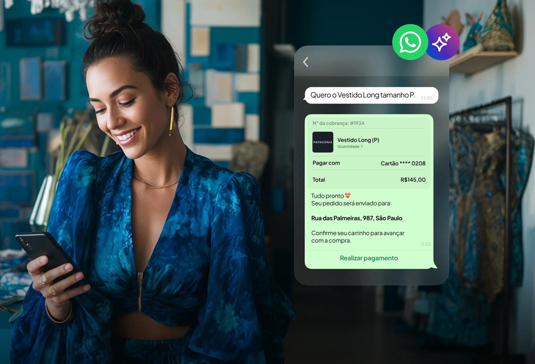 WhatsApp que fecha negócio